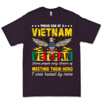 Plum proud vietnam veteran son gifts raised by my hero veteran day Premium Tee - linhVisuals