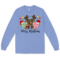 Colony Blue merry christmas tooth Long Sleeve Tee - CowhideDigitalArt