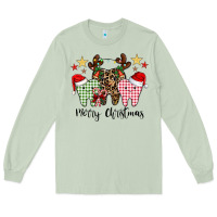 Matcha merry christmas tooth Long Sleeve Tee - CowhideDigitalArt