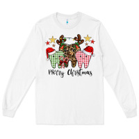 White merry christmas tooth Long Sleeve Tee - CowhideDigitalArt
