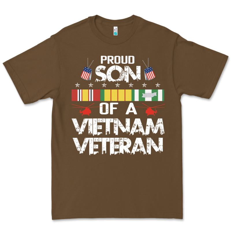 Proud Son Of A Vietnam Veteran Father's Day Premium Tee by linhVisuals | Teevron