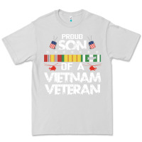 Dove Grey proud son of a vietnam veteran father's day Premium Tee - linhVisuals
