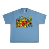 Pebble Blue boy mom Urban Heavy Tee - CowhideDigitalArt