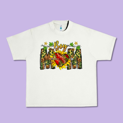 Boy Mom Urban Heavy Tee Designed By Cowhidedigitalart
