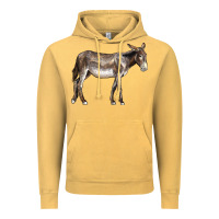 Vintage Mustard american mammoth jackstock donkey Vintage Hoodie - LillyAllenDesigns