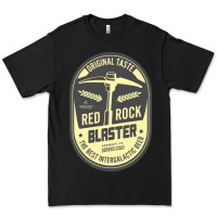 Black deep rock galactic red rock blaster beer , designer   t shirt Premium Tee - linhVisuals