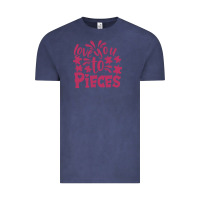 Vintage Denim love you to pieces Vintage Tee - CowhideDigitalArt