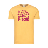 Vintage Mustard love you to pieces Vintage Tee - CowhideDigitalArt