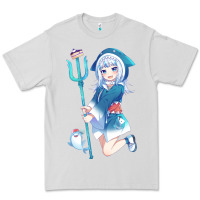 Dove Grey Gawr Gura Premium Tee - linhVisuals