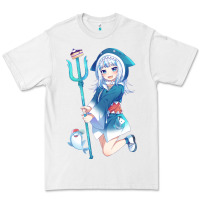 White Gawr Gura Premium Tee - linhVisuals