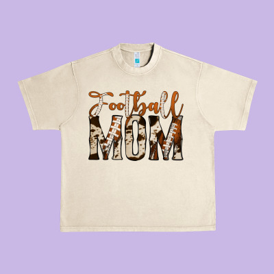 Football Mom Urban Heavy Tee Designed By Jasminsmagicworld