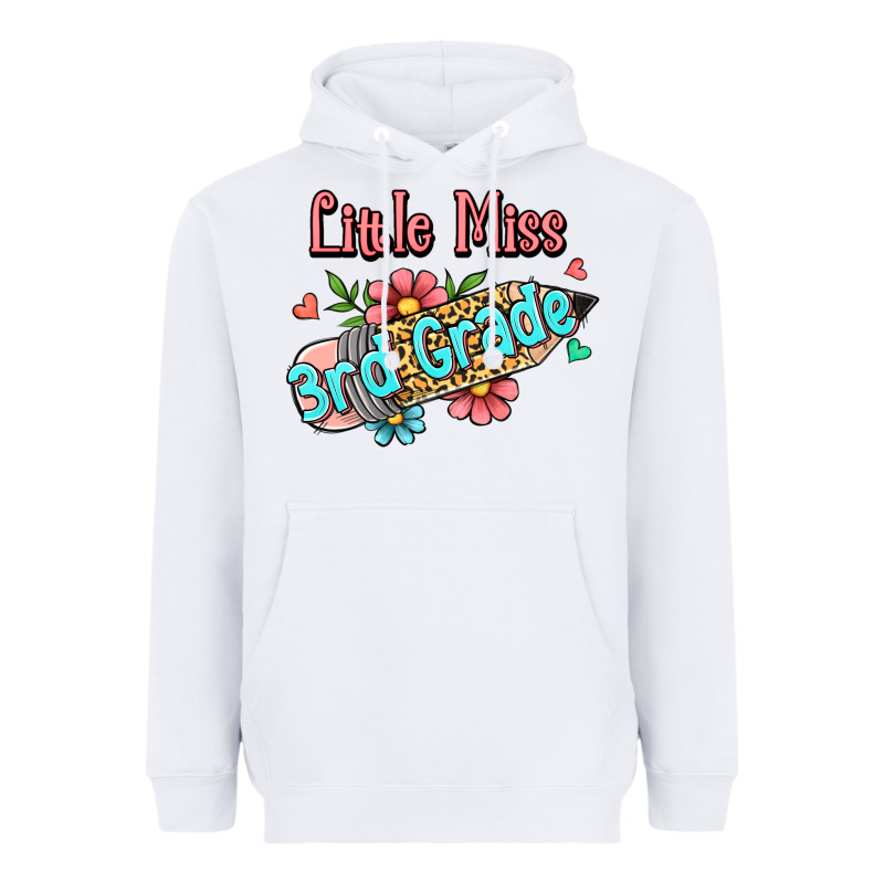 Little Miss Third Grade Heavyweight Hoodie by Jasminsmagicworld | Teevron