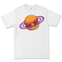 White Burger  Saturn Premium Tee - linhVisuals