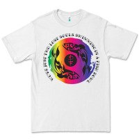 White two lost souls swimming in a fish bowl Premium Tee - linhVisuals