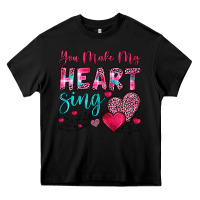 Black you make my heart sing Heavy Core Tee - OliviaCreatesArt
