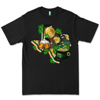 Black texas map st patricks day Premium Tee - FaDigitalArtStudio