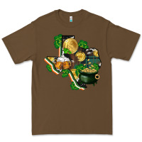 Cacao texas map st patricks day Premium Tee - FaDigitalArtStudio