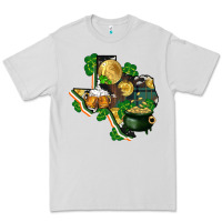 Dove Grey texas map st patricks day Premium Tee - FaDigitalArtStudio