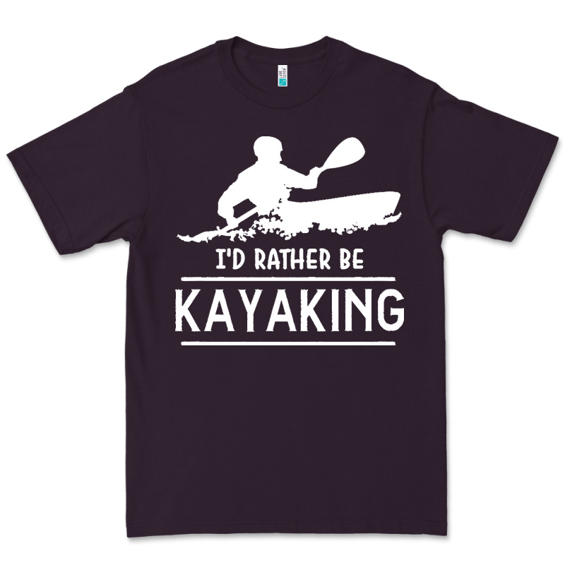 Kayaking T  Shirt I' D Rather Be At The Lake Kayaking T  Shirt Premium Tee by linhVisuals | Teevron