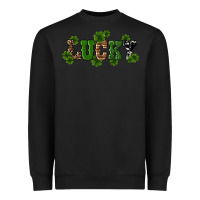 Black st patricks day lucky shamrock Heavyweight Sweatshirt - RanaPortraitStore
