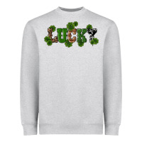Heather Grey st patricks day lucky shamrock Heavyweight Sweatshirt - RanaPortraitStore