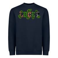 Navy st patricks day lucky shamrock Heavyweight Sweatshirt - RanaPortraitStore