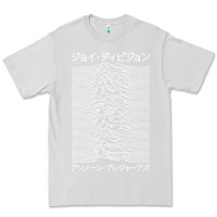 Dove Grey JOY DIVISION - UNKNOWN PLEASURES - JAPANESE Premium Tee - linhVisuals