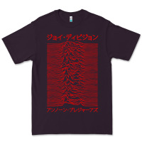 Plum JOY DIVISION - UNKNOWN PLEASURES - JAPANESE Premium Tee - linhVisuals