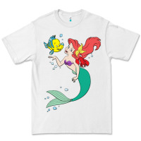 White ariel mermaid Premium Tee - linhVisuals