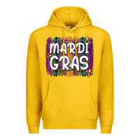 Lemon mardi gras fleur de lis brush stroke Premium Hoodie - Artiststas