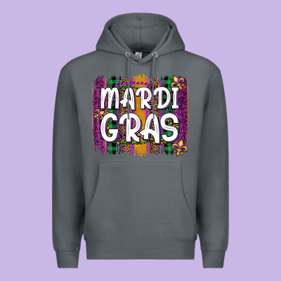 Mardi Gras Fleur De Lis Brush Stroke Premium Hoodie Designed By Artiststas