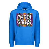 True Royal mardi gras fleur de lis brush stroke Premium Hoodie - Artiststas