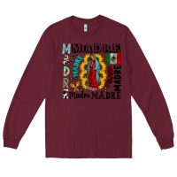 Burgundy madre Long Sleeve Tee - CowhideDigitalArt