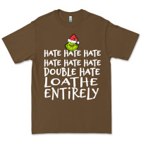 Cacao Loathe Entirely Grinch For Light Hate hate hate happy christmas Premium Tee - linhVisuals