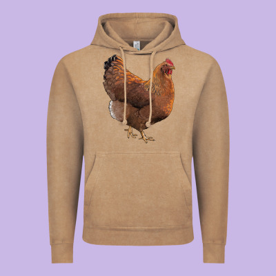 New Hampshire Red Chicken Vintage Hoodie Designed By Lillyallendesigns