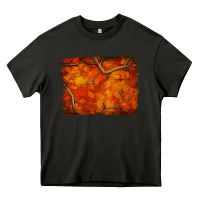 Asphalt orange hunter camouflage pattern brushstroke Heavy Core Tee - Jasminsmagicworld