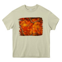 Mossy orange hunter camouflage pattern brushstroke Heavy Core Tee - Jasminsmagicworld