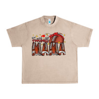 French Oak football mama Urban Heavy Tee - CowhideDigitalArt