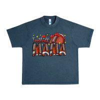 Midnight Navy football mama Urban Heavy Tee - CowhideDigitalArt