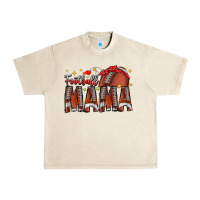 Sandshell football mama Urban Heavy Tee - CowhideDigitalArt