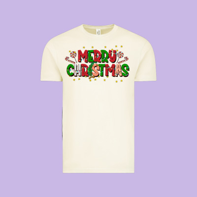 Festive Merry Christmas Greeting Vintage Tee Designed By Cowhidedigitalart