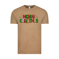 Vintage Coffee festive merry christmas greeting Vintage Tee - CowhideDigitalArt
