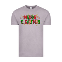 Vintage Zinc festive merry christmas greeting Vintage Tee - CowhideDigitalArt