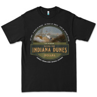 Black indiana dunes national park lake michigan beach trails t shirt Premium Tee - linhVisuals