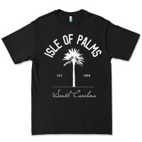 Black isle of palms sc palm tree isle of palms beach gift pullover hoodie Premium Tee - linhVisuals