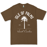 Cacao isle of palms sc palm tree isle of palms beach gift pullover hoodie Premium Tee - linhVisuals