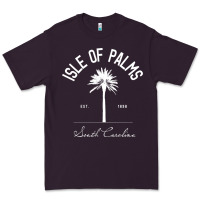 Plum isle of palms sc palm tree isle of palms beach gift pullover hoodie Premium Tee - linhVisuals