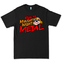 Black MONDAY NIGHT METAL Premium Tee - linhVisuals