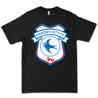 Black cardiff-city-fc Premium Tee - linhVisuals