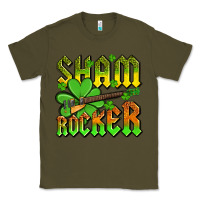 Army Green St. Patrick’s Day sham rocker with guitar Classic Tee - OliviaCreatesArt